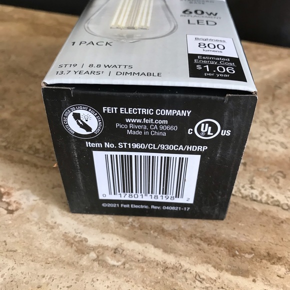 Grit Electric Light Bulb 60 W Bright White - Picture 4 of 5